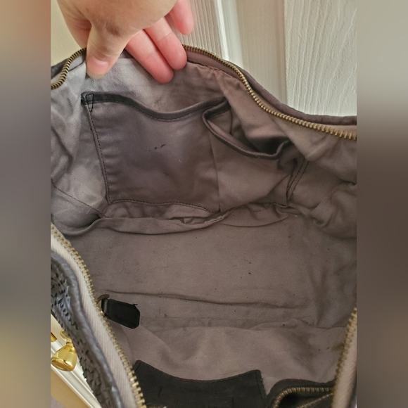 Viola Castellani Italian woven leather bag Navy - Picture 10 of 16